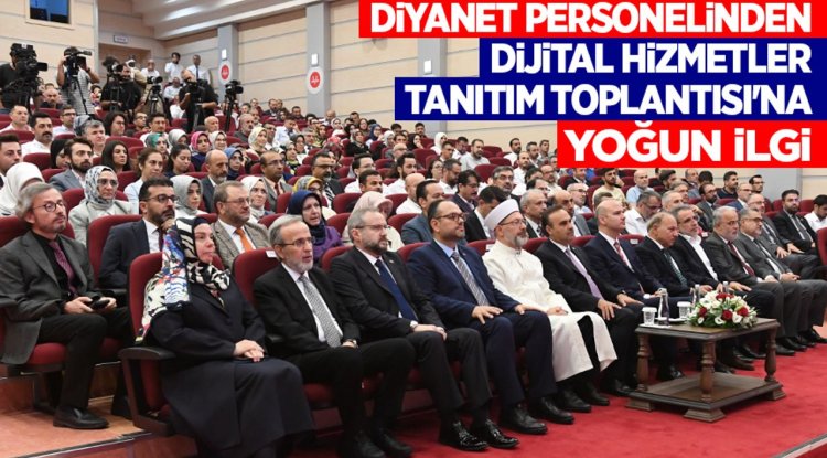 Diyanet personelinden Dijital Hizmetler Tanıtım Toplantısı'na yoğun ilgi
