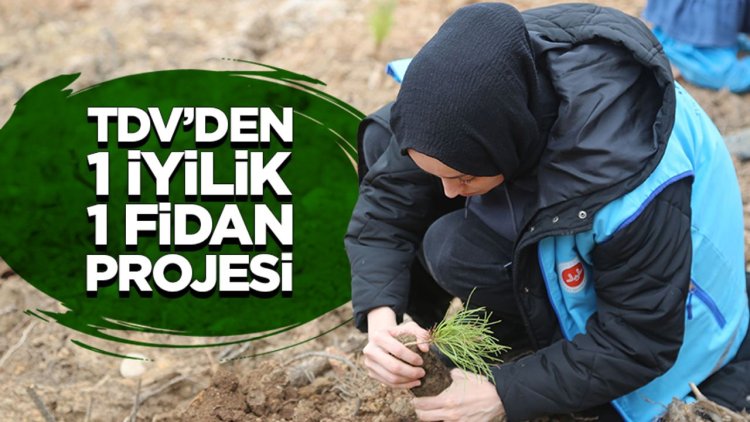 TDV’den “1 İyilik 1 Fidan” projesiyle fidan seferberliği
