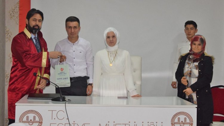 Espiye Müftülüğü 2018 yılından bugüne 130 nikah kıydı
