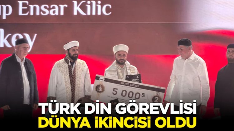 Türk din görevlisi dünya ikincisi oldu