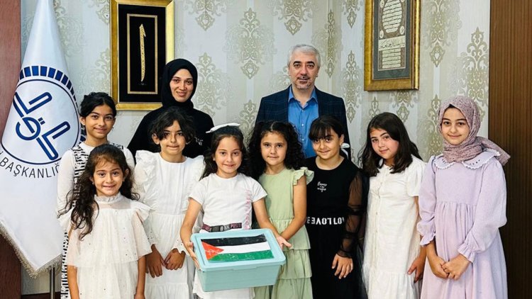 Ümraniyeli minik yüreklerden Filistin’e anlamlı destek
