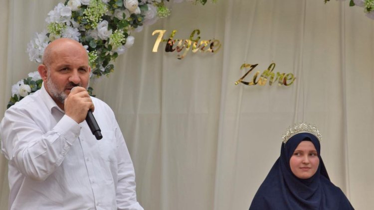 Ortaokul öğrencisi Nefes hafızlık sevinci yaşadı