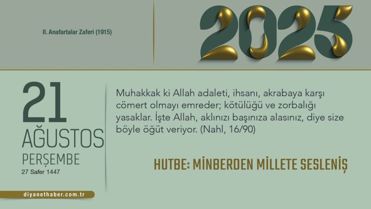 Hutbe: Minberden Millete Sesleniş