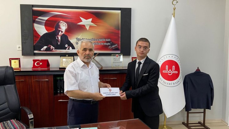 Türkiye birincisi ödüllendirildi