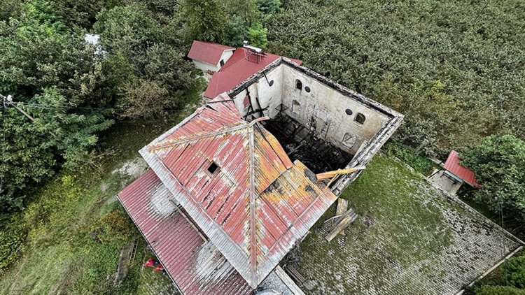 Ordu'da camide yangın çıktı