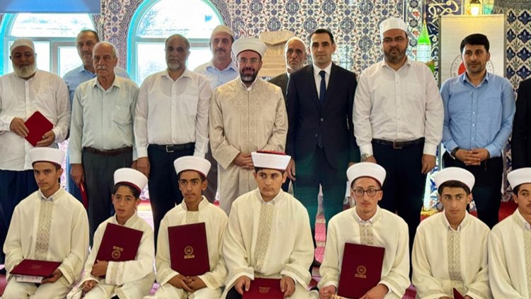 Hani'de hafızlar icazet aldı