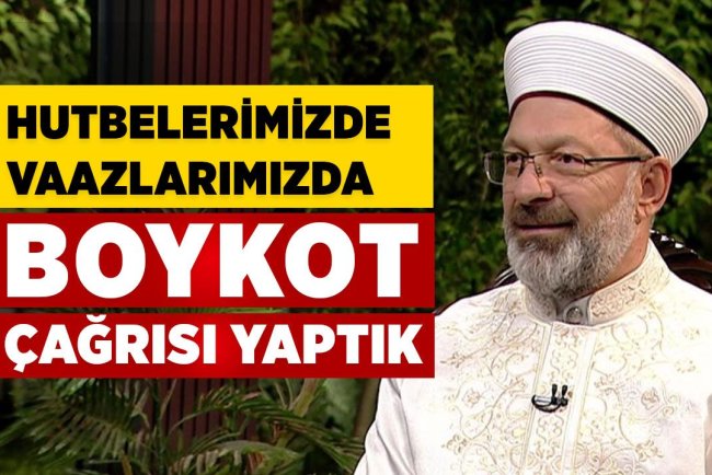 Prof. Dr. Erbaş: Gazze için çağrılarımız sürecek