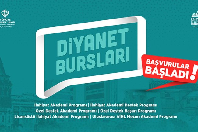 TDV Diyanet Bursları için başvurular başladı