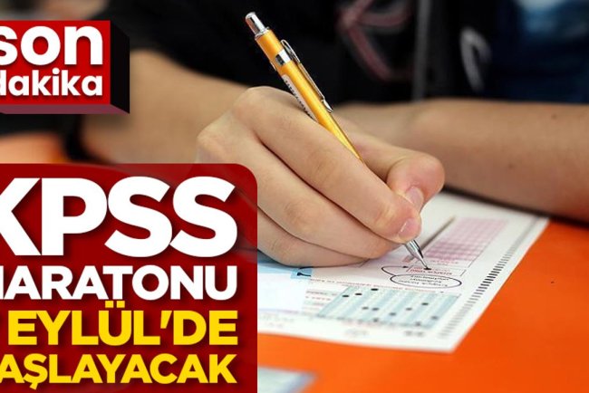 KPSS maratonu 7 Eylül'de başlayacak