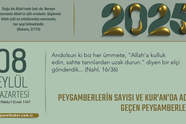 Peygamberlerin Sayısı ve Kur’an’da Adı Geçen Peygamberler