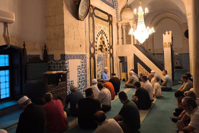 Tarihi camide Mevlid-i Nebi buluşması