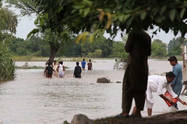 Pakistan'ın Pencap eyaletinde sel nedeniyle son 24 saatte 122 bin kişi daha tahliye edildi