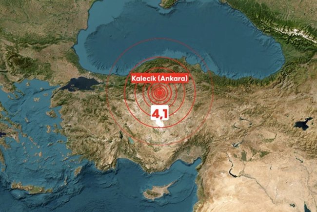 Ankara'da 4,1 büyüklüğünde deprem