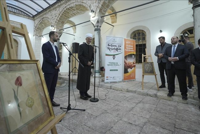 Bosna Hersek'te "Mefkure" isimli tezhip sergisi açıldı
