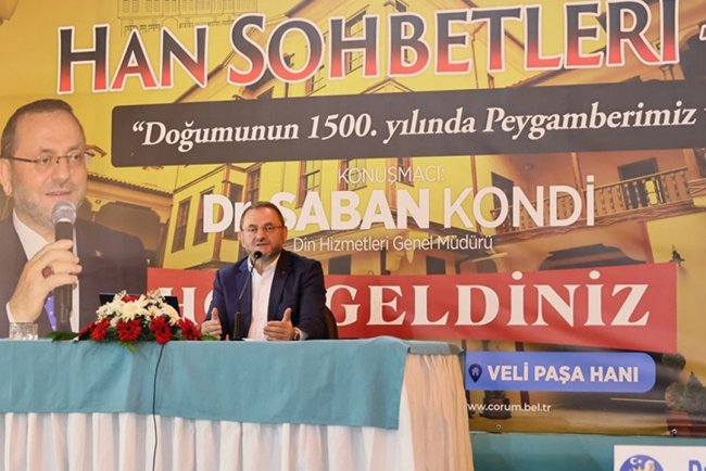 Çorum'daki Han sohbetlerinde Hz. Peygamber konuşuldu