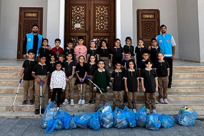 Çelikhan Diyanet gençlikten çevre farkındalığı
