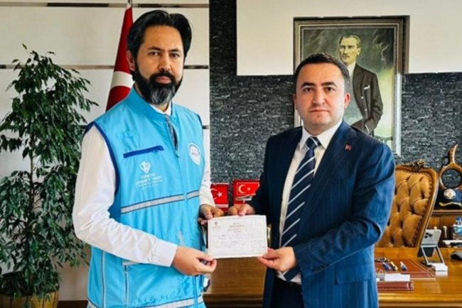 Espiye Kaymakamı Kavanoz'dan Filistin'e destek