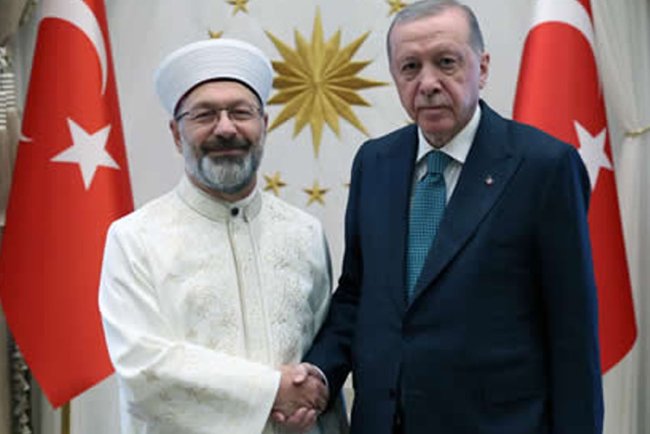 Cumhurbaşkanı Erdoğan, Erbaş’ı kabul etti