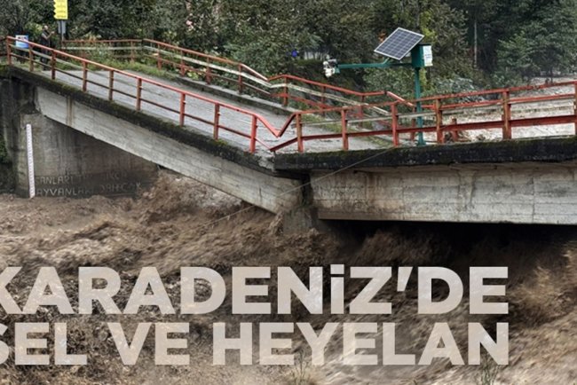 Şiddetli yağış Karadeniz'de sel ve heyelana neden oldu