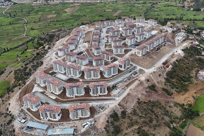 Adıyaman'ın Çelikhan ilçesinde deprem konutlarında sona gelindi