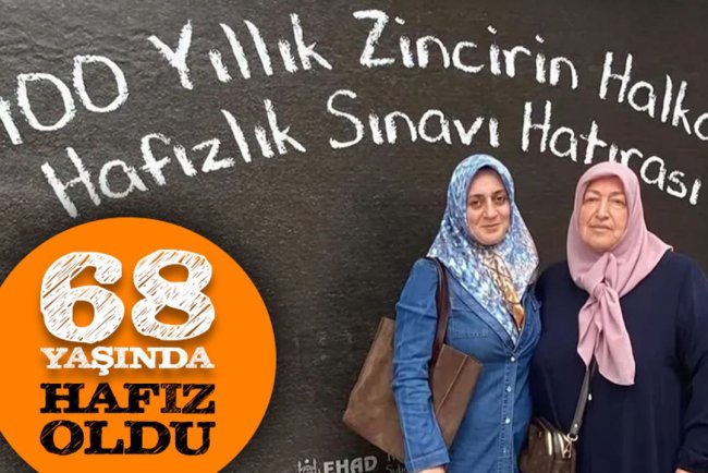 68 Yaşında hafız oldu