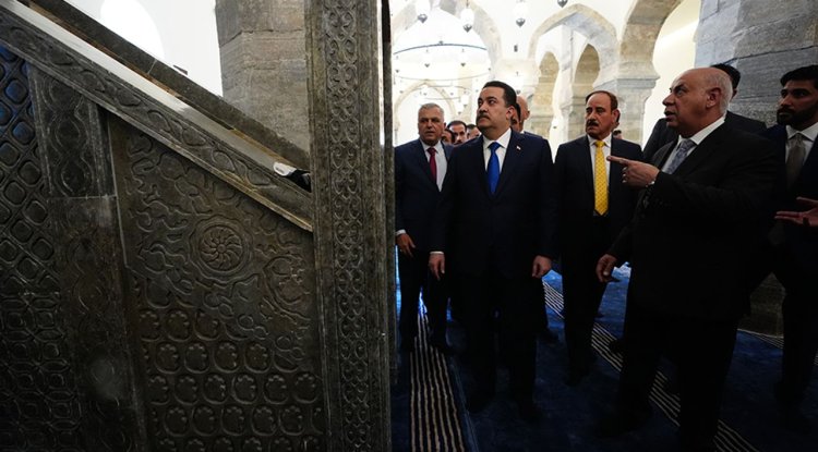 Irak Başbakanı Sudani, Musul'un tarihi ve dini simgesi Nuri Camii'nin açılışını yaptı
