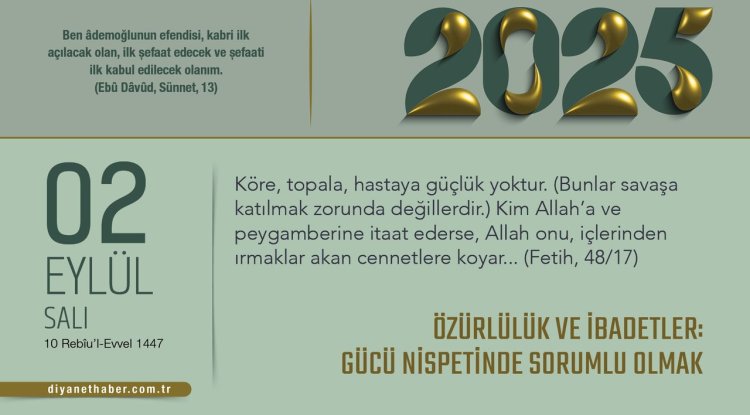 Özürlülük ve İbadetler: Gücü Nispetinde Sorumlu Olmak