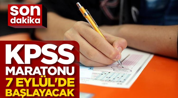KPSS maratonu 7 Eylül'de başlayacak