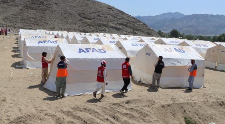 AFAD'dan Afganistan'daki depremzedelere barınma, beslenme ve hijyen malzemesi desteği