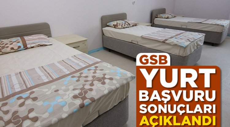 Gençlik ve Spor Bakanlığı yurt başvuru sonuçları açıklandı