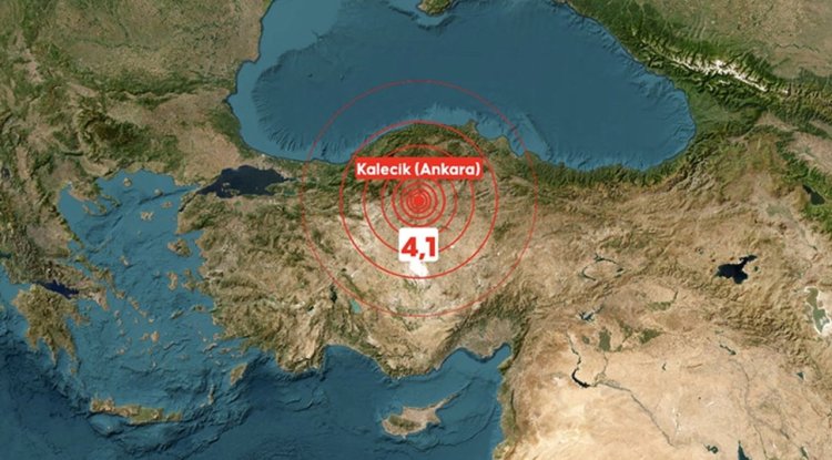 Ankara'da 4,1 büyüklüğünde deprem