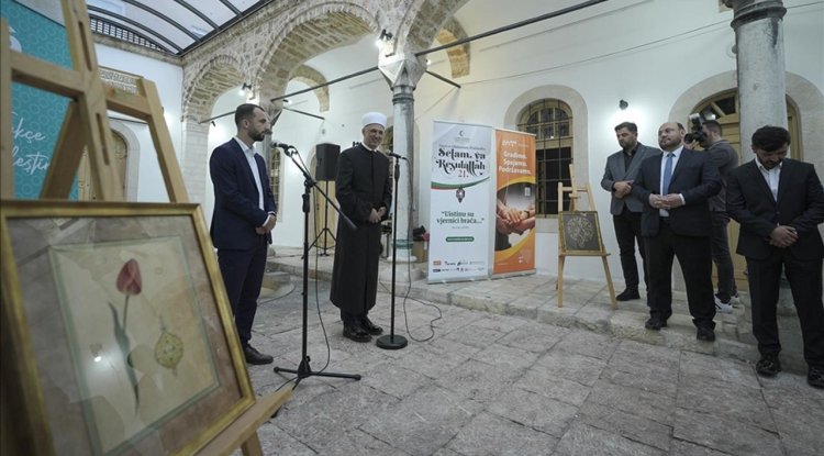Bosna Hersek'te "Mefkure" isimli tezhip sergisi açıldı