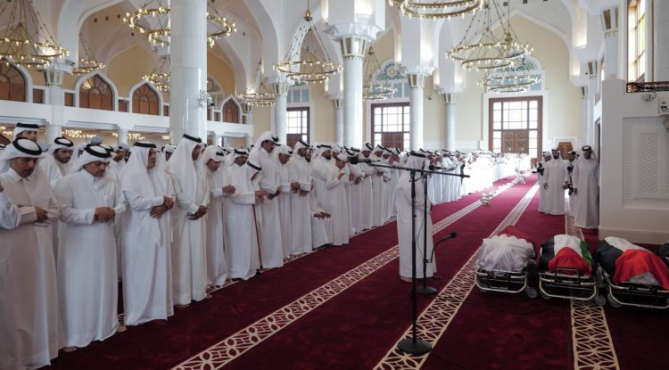 Doha'da şehit edilen Hamas üyeleri için cenaze töreni düzenlendi