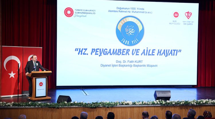 Rize'de "Hz. Peygamber ve Aile Hayatı" konferansı düzenlendi