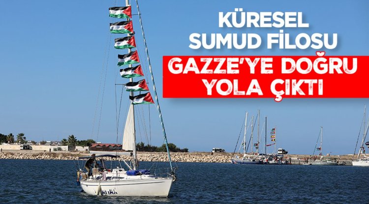 Küresel Sumud Filosu Tunus’tan Gazze’ye doğru yola çıktı
