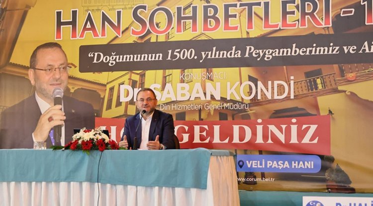 Çorum'daki Han sohbetlerinde Hz. Peygamber konuşuldu