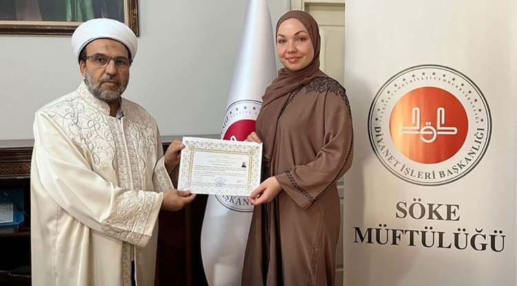 Hollanda vatandaşı Beverly, Söke'de Müslüman oldu