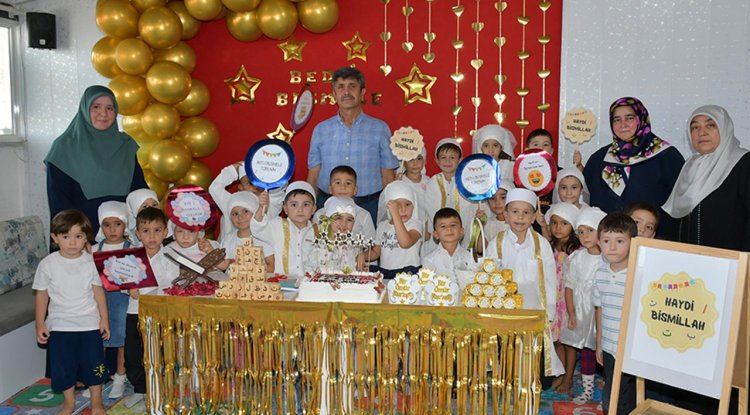 Anamur'da minikler "Bed-i Besmele" ile Kur’an yolculuğuna başladı