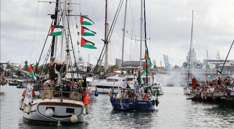 Küresel Sumud Filosu'nun Gazze'ye 3-4 gün içinde ulaşması planlanıyor