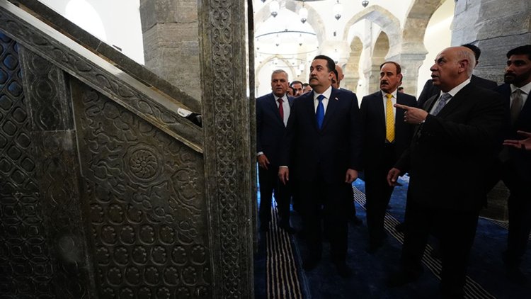 Irak Başbakanı Sudani, Musul'un tarihi ve dini simgesi Nuri Camii'nin açılışını yaptı