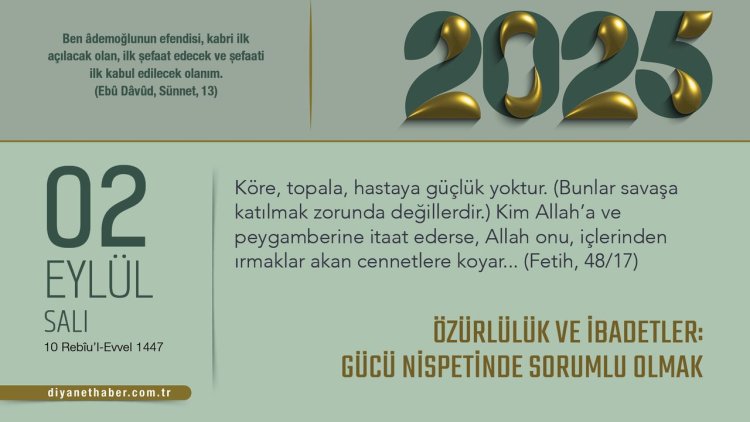 Özürlülük ve İbadetler: Gücü Nispetinde Sorumlu Olmak