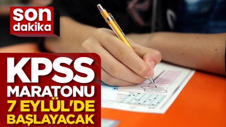 KPSS maratonu 7 Eylül'de başlayacak
