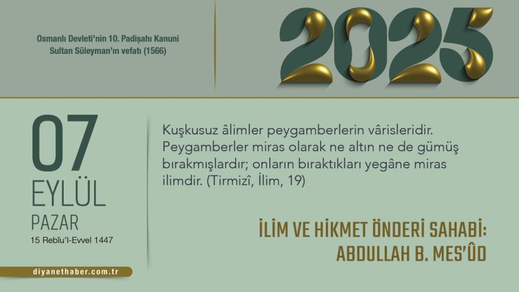 İlim ve Hikmet Önderi Sahabi: Abdullah B. Mes’ûd