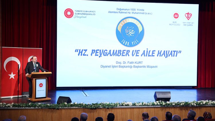 Rize'de "Hz. Peygamber ve Aile Hayatı" konferansı düzenlendi