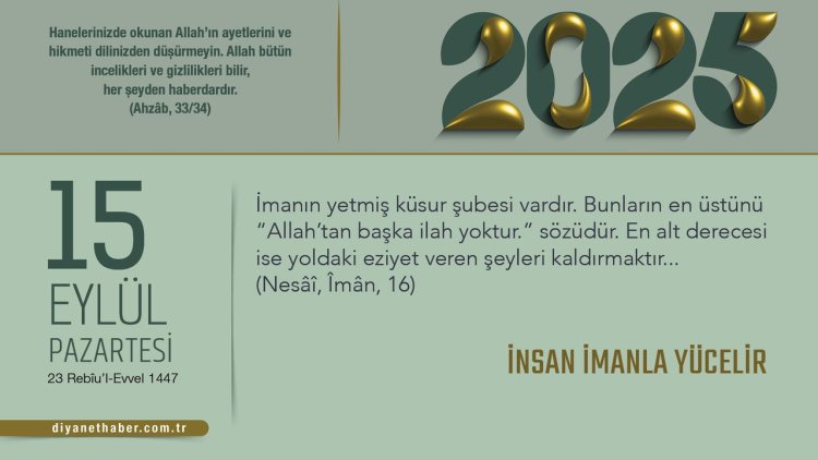 İnsan İmanla Yücelir