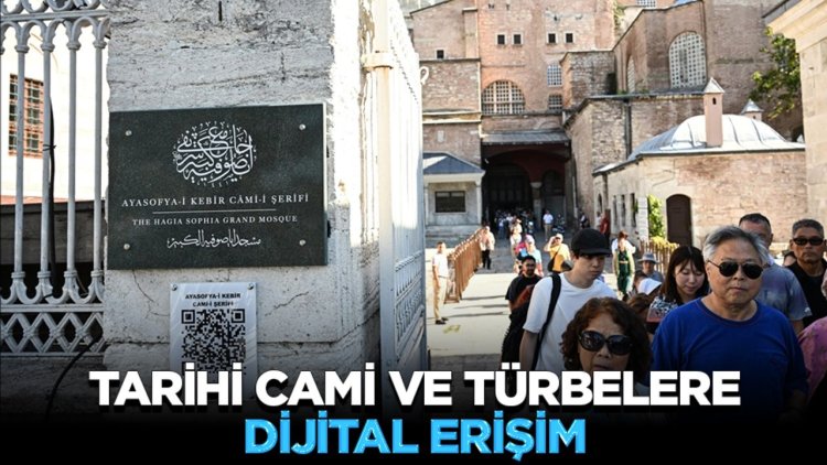 "Dijital İstanbul" projesi kapsamında kentteki tarihi cami ve türbelere karekod panolar asıldı