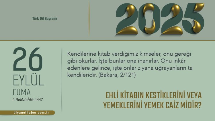 Ehli Kitabın Kestiklerini Veya Yemeklerini Yemek Caiz Midir?