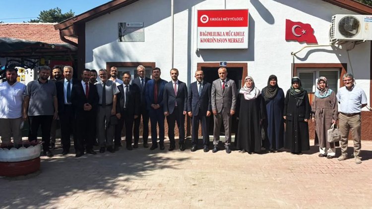 Ereğli Müftülüğü Bağımlılıkla Mücadele Merkezi ile gönüllere dokunuyor