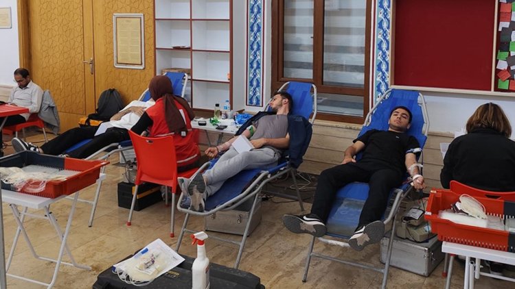 Konya Diyanet Gençlik Merkezi'nde kan bağışı kampanyası düzenlendi