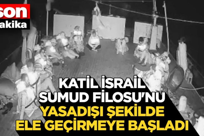 Küresel Sumud Filosu'na saldıran işgalci unsurları, gemileri yasadışı şekilde ele geçirmeye başladı